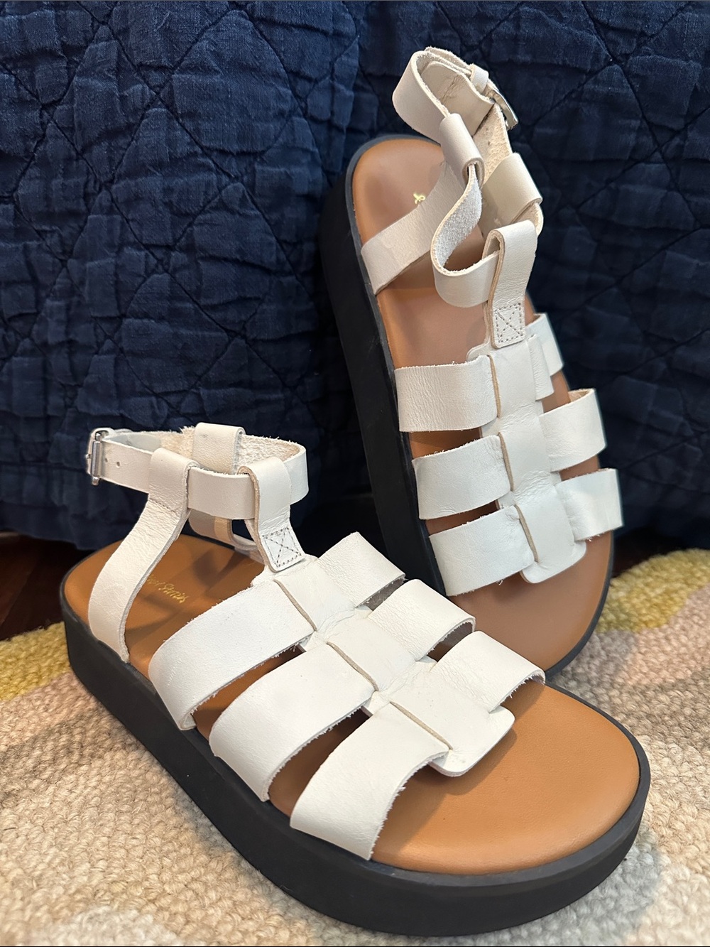 & other stories platform leather fisherman sandals 37